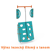 VZ - výlez lezecký šikmý s lanom